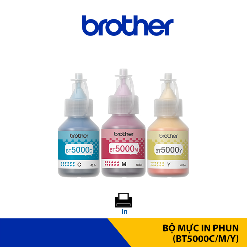 Bộ mực in phun Brother BT5000C/Y/M - Hàng chính hãng