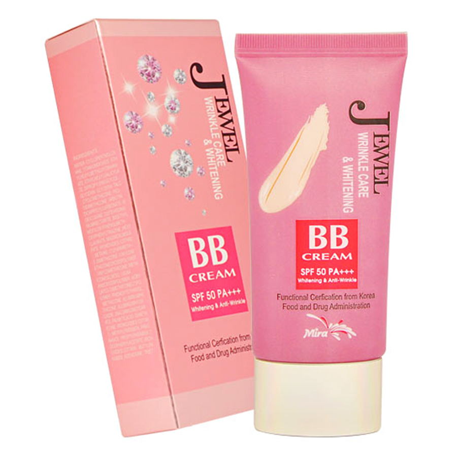 Kem Lót BB Đa Chức Năng Mira Jewel Wrinkle Care&amp;Whitening B499 (40ml)