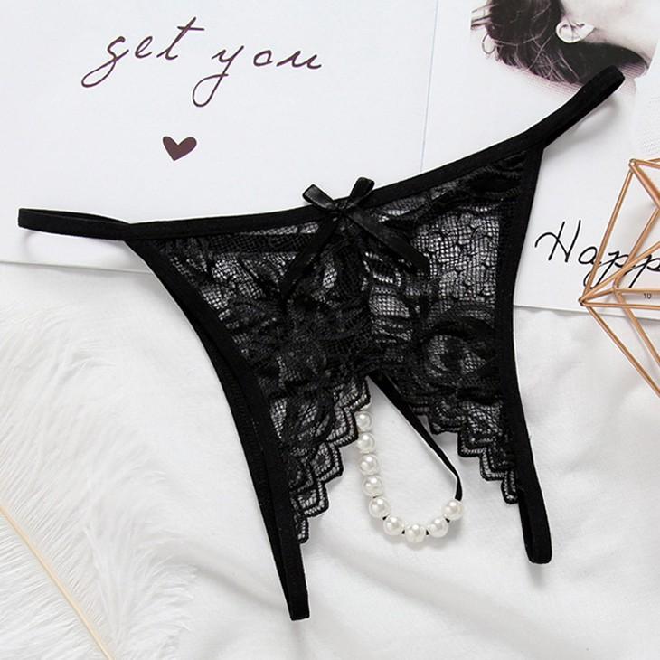 Combo 4 quần lót lọt khe đính hạt ngọc ở đáy