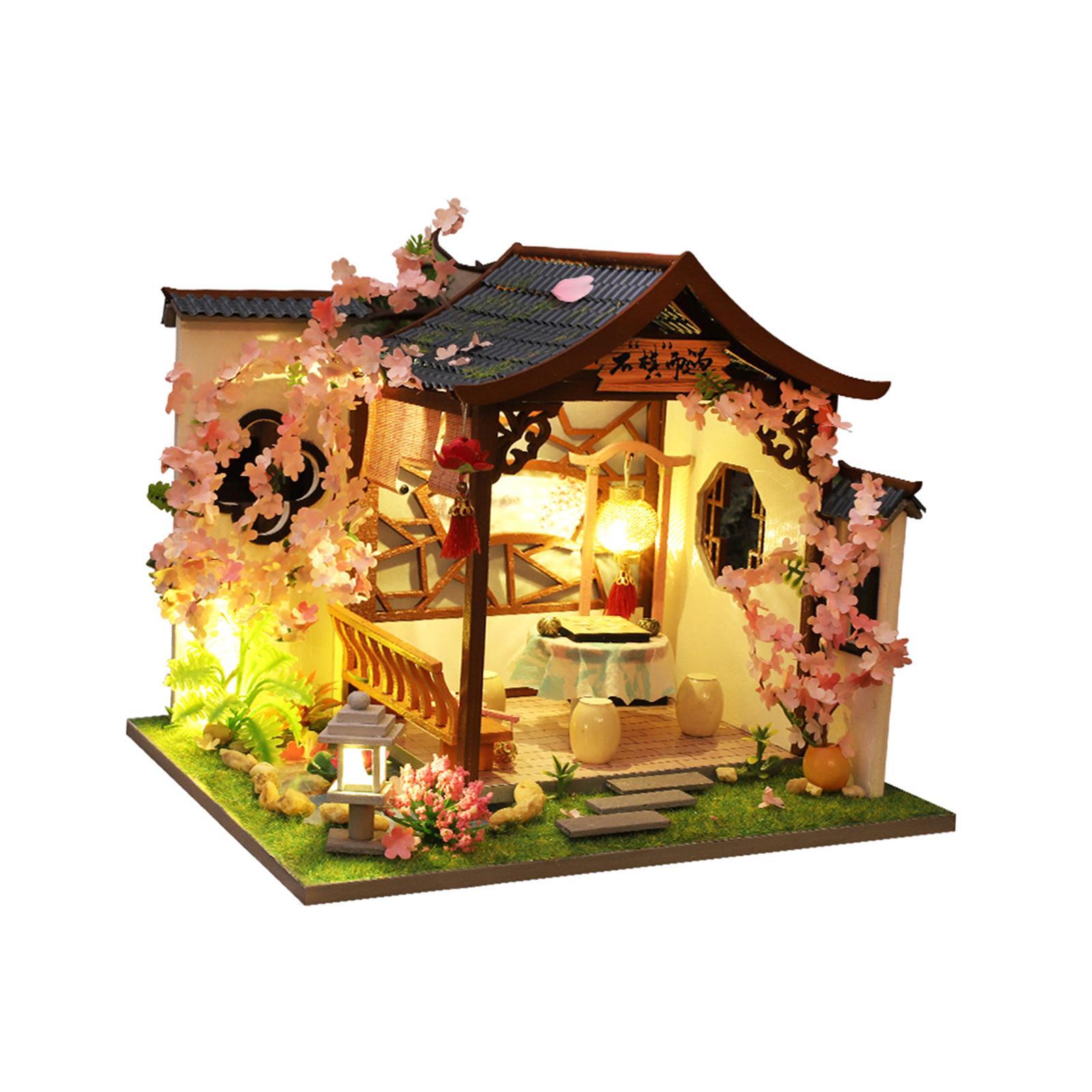 Mini House Kits Wooden Miniature Dollhouse DIY Kits Creative Room for Teens Gifts