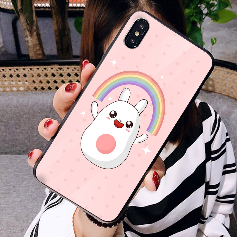 Ốp kính cường lực cho điện thoại iPhone X - Cầu vòng MS ACIKI001