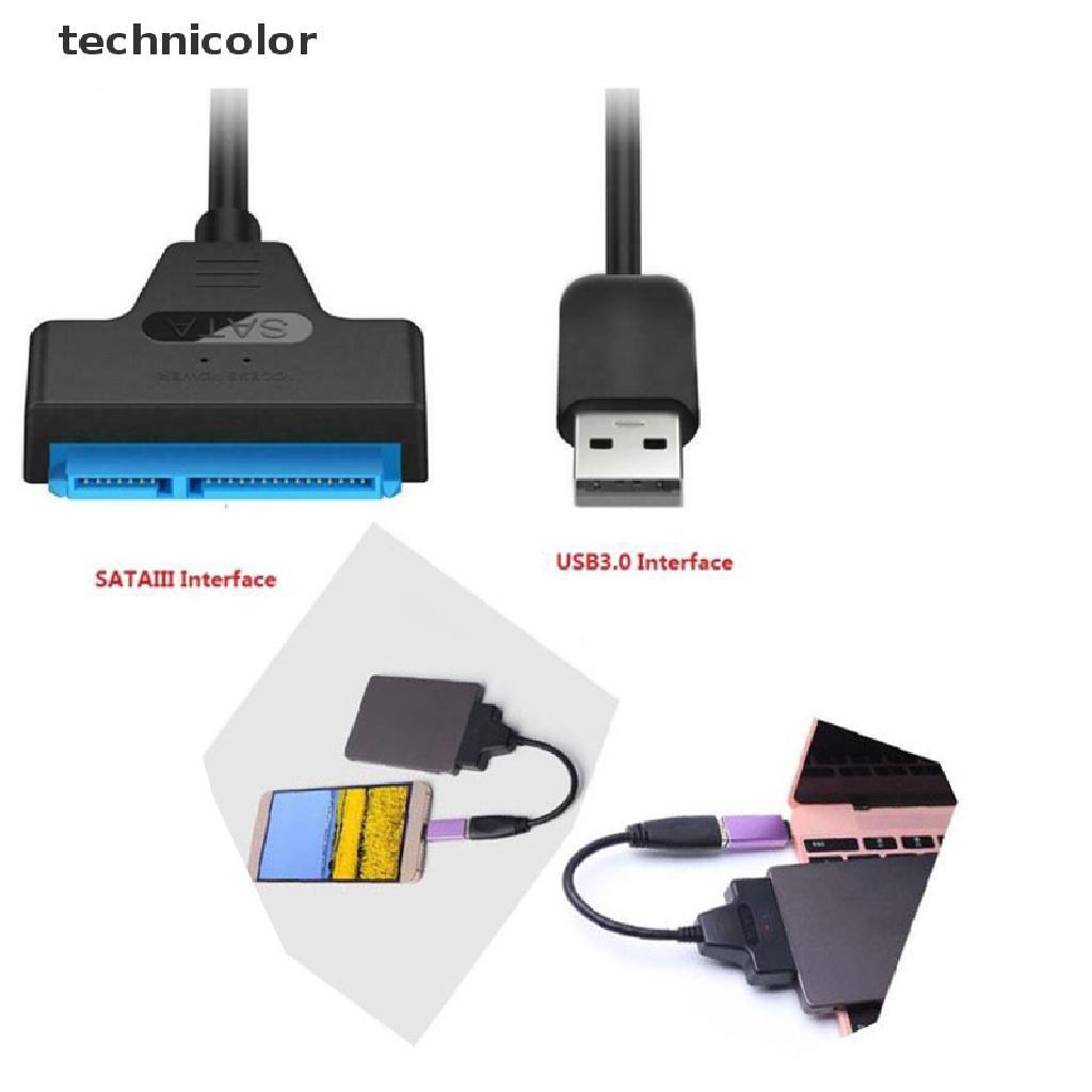 Technicolor USB 2.0 To SATA 22 Pin Laptop Hard Disk Drive SSD Adapter Converter Cable
 TYG