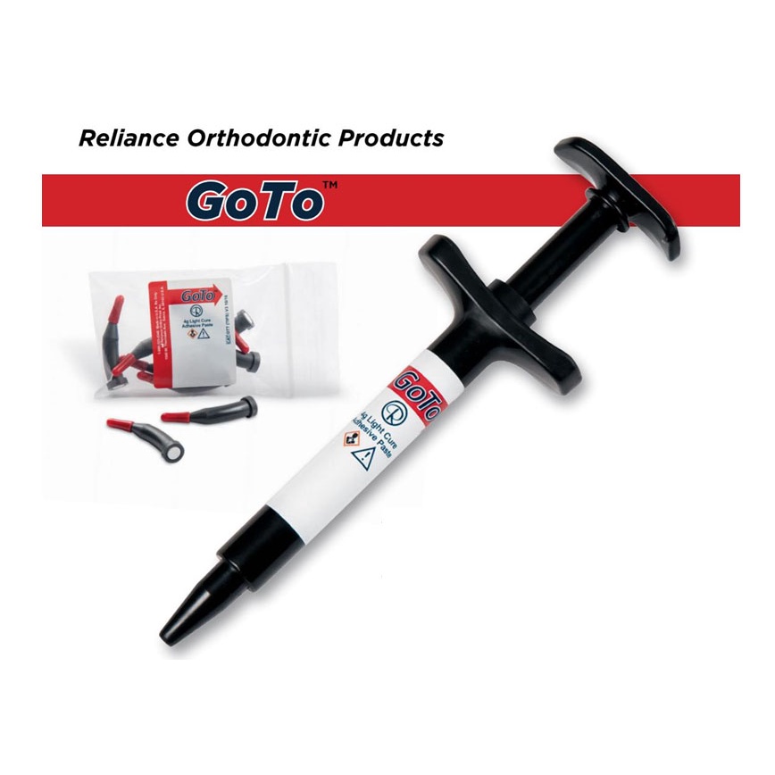 GoTo Adhesive Paste 4g in Push Syringe - Composite gắn mắc cài Goto_Reliance_Keo dán [Chính hãng][Ảnh thật]