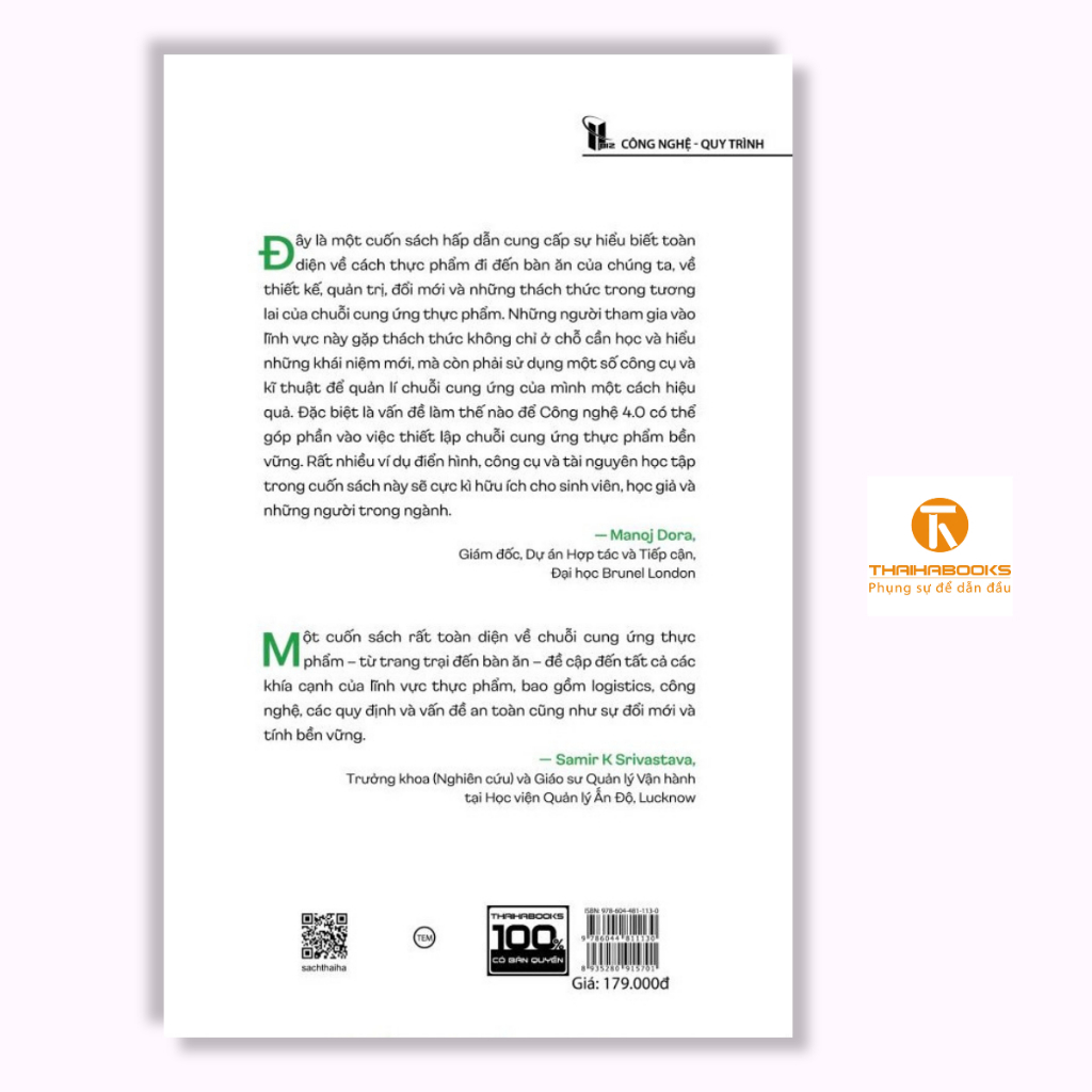 Sách - Quản lý chuỗi cung ứng thực phẩm và logistics - TH