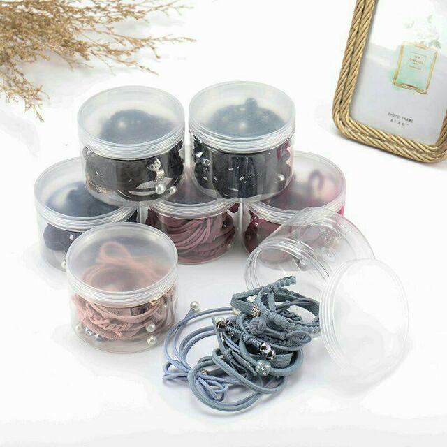 Hộp 12 dây buộc tóc 12 kiểu khác nhau