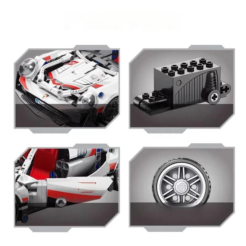 Đồ Chơi Lắp Ráp Xe Thể Thao Chạy Đà Siêu Tốc - Super Speed Pullback Sports Car - Toys&amp;Joys 3303 (540 Mảnh Ghép)