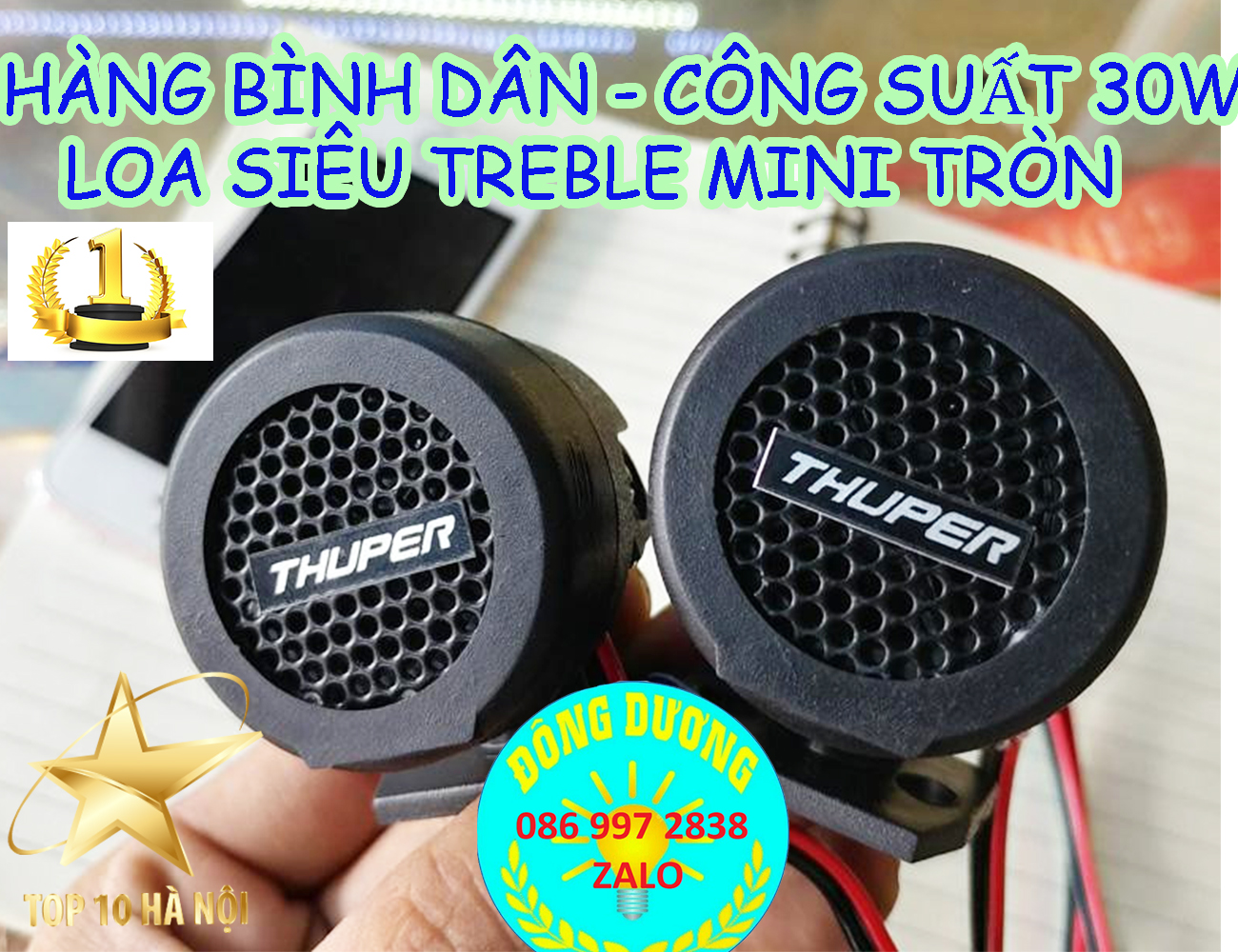 LOA SIÊU TREBLE MINI MD - 2K TRÒN  - GIÁ 1 ĐÔI - LOA TRỢ TRÉP