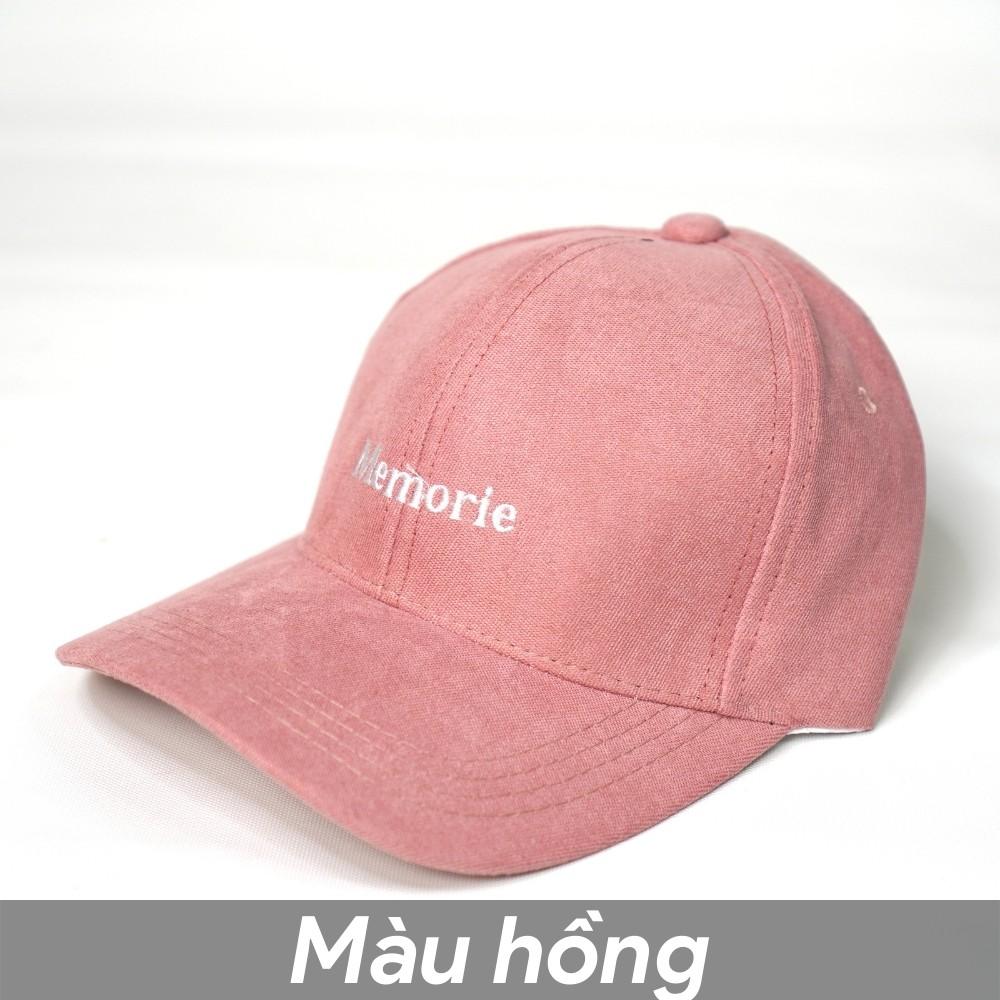 Mũ Lưỡi TraiNón Kết nhung thêu chữ Memorie thời trang Unisex phong cách Hàn Quốc dành cho Nam và Nữ NK11 - LUXCY Sto