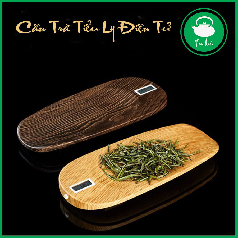 Cân tiểu ly điện tử cân trà vân gỗ