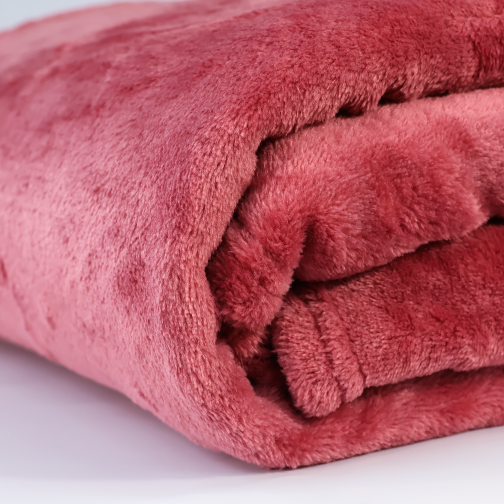 Mền tuyết NIN - màu Ruby Wine 1m3x2m, 1m6x2m 100% Microfiber, chăn hè cao cấp, chăn lông tuyết nhung kiểu dáng Hàn Quốc