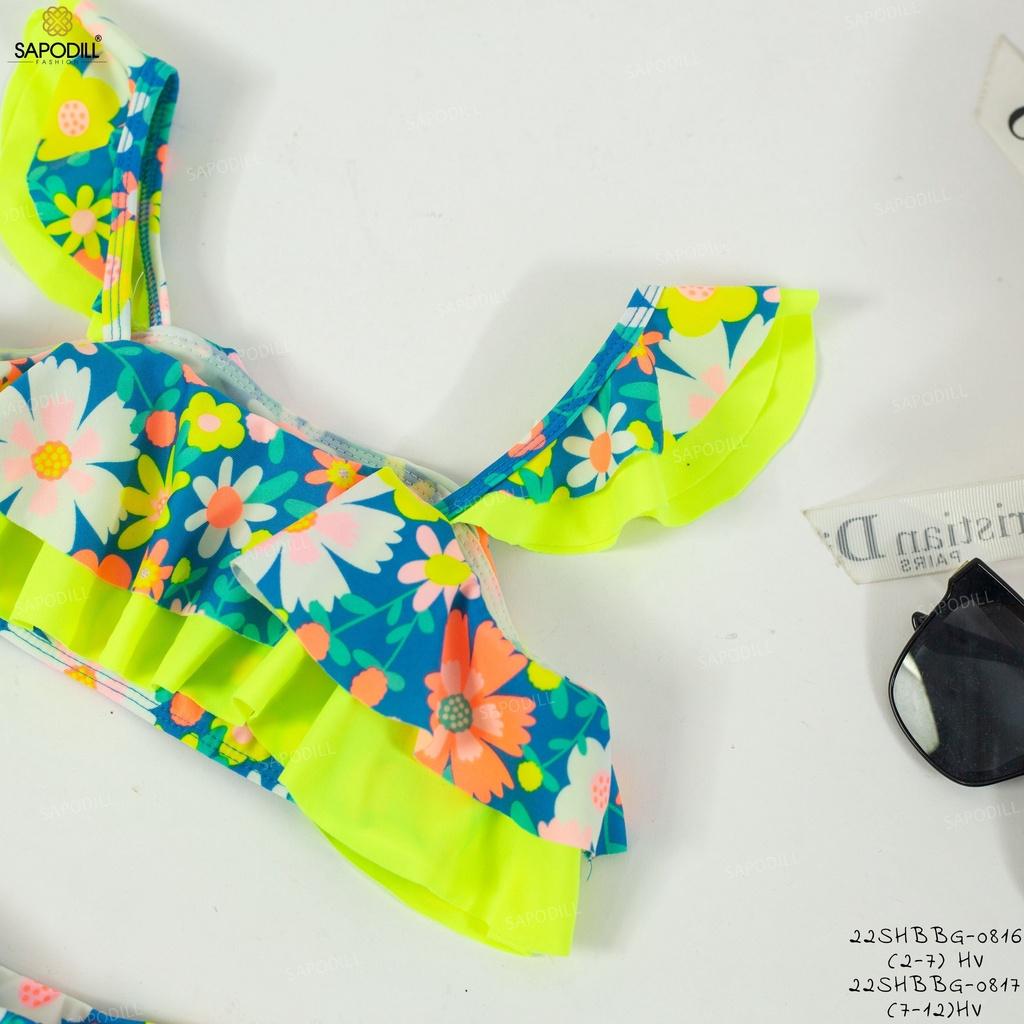 Bộ đồ bơi cho bé gái kiểu áo hai dây quần giả váy dễ thương size 10-35kg hàng thiết kế cao cấp