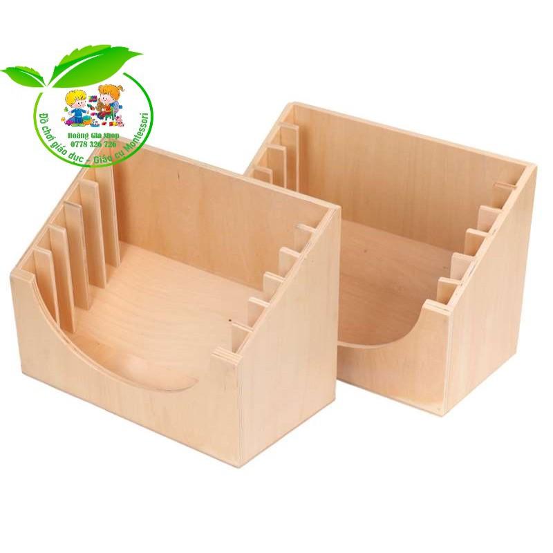 (Bản quốc tế) Tủ đựng 6 khung vải dạy kỹ năng cài áo và đóng mở khóa - Stand for 6 Dressing Frames