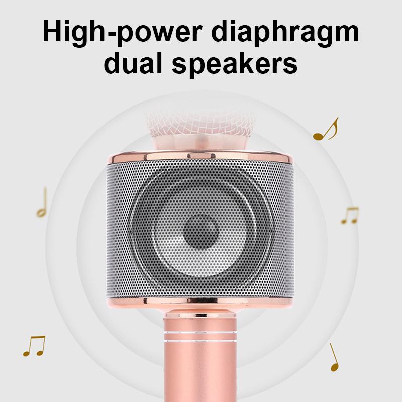Micro karaoke Không Dây bluetooth,trợ ghi âm,chất lương cao,loa hát kết nối các thiết bị bluetooth chuyên nghiệp