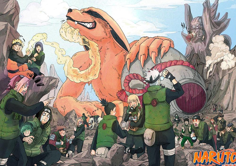 Poster A3 dán tường Anime, decal 30x42 trang trí có keo Naruto Wallpapers 17