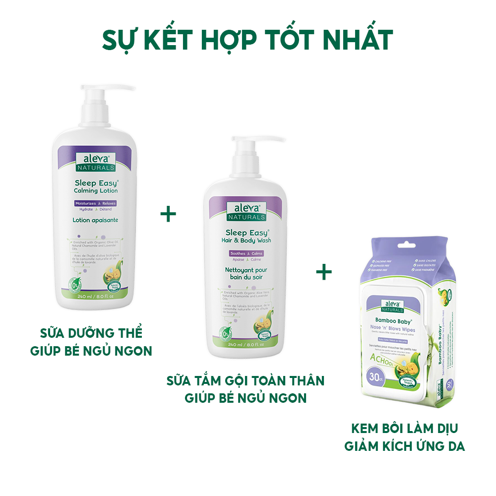 Kem bôi ấm ngực, giảm ho, nghẹt mũi và phòng ngừa cảm lạnh cho bé Aleva Naturals (tuýp 50ml)