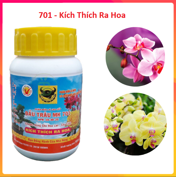 Phân Bón Lá Đầu Trâu MK 701 - Kích Thích Ra Hoa  - Chai 100Gr