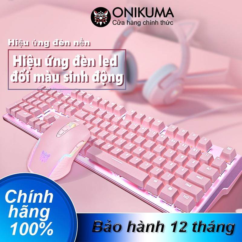 Bàn phím chơi game LED Chuột Máy Tính  tai nghe mèo Bộ Bàn Phím Gaming có dây [Hàng chính hãng