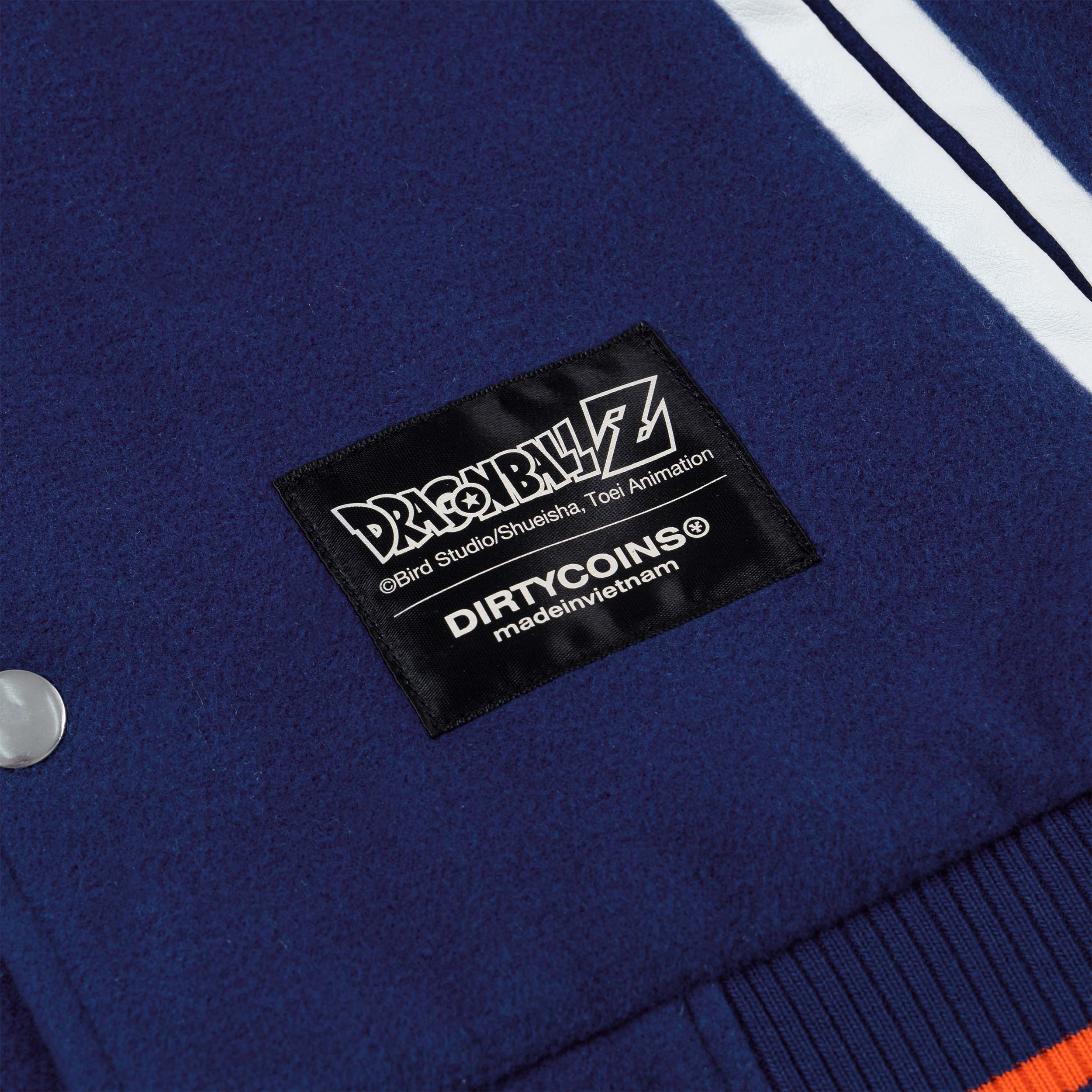 Áo Khoác DIRTY COINS | DRAGON BALL Z Logo Varsity Jacket - Blue