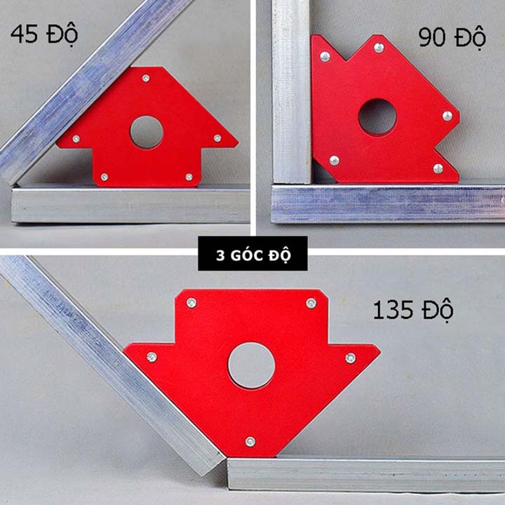 bộ 4 nam châm ke góc vuông lực hút 33kg - 75LBS