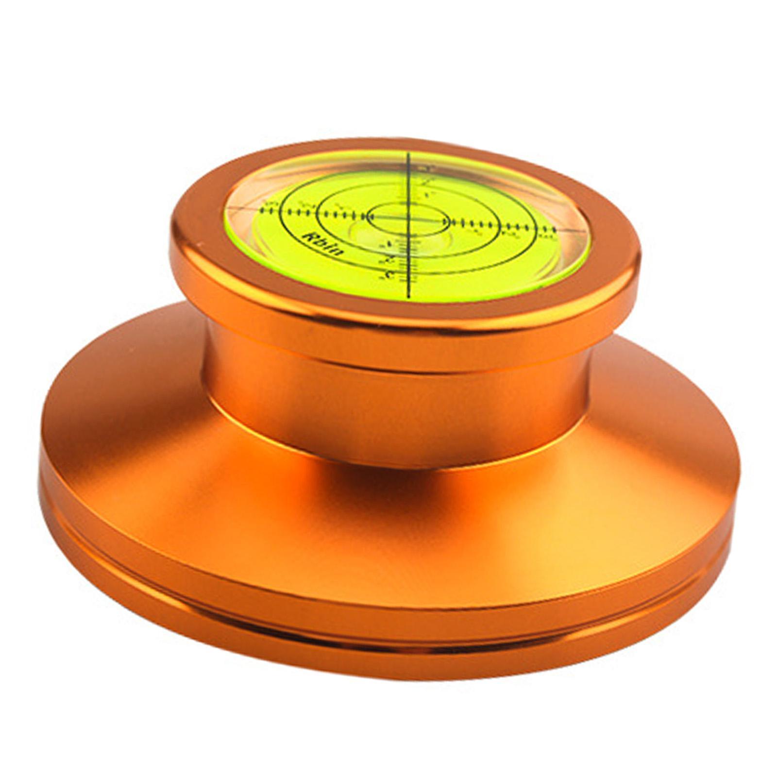 LP Vinyl Disc Stabilizer Turntable Record Weight 50/ 60Hz Soft pad Golden