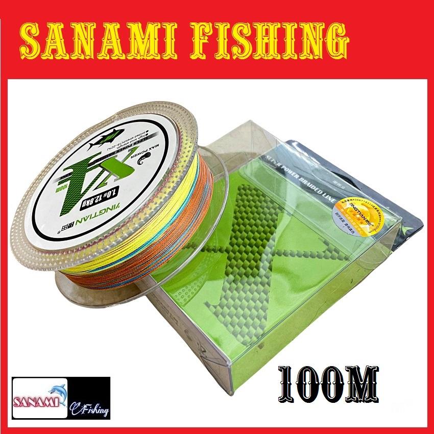 Dù Câu Cá Cao Cấp X4 100M Chất Liệu Mềm Mịn,Không Xù,Dây Câu Cá -Sanami Fishing DCR5