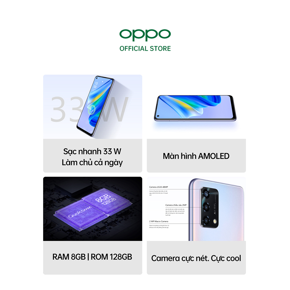 Điện thoại OPPO A95 8GB/128GB - Hàng chính hãng