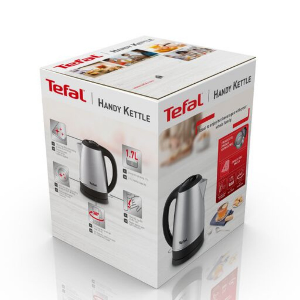 [Gift] Bình đun siêu tốc Tefal KI800D68 - 1.7L - inox - Hàng chính hãng