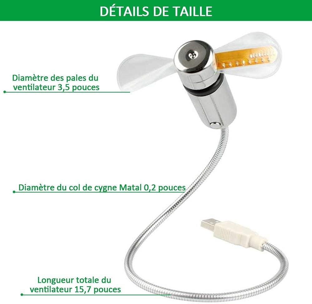 Trình quạt nhỏ USB Hồi Minh Trình quạt của đồng hồ USB Thiết lập máy tính