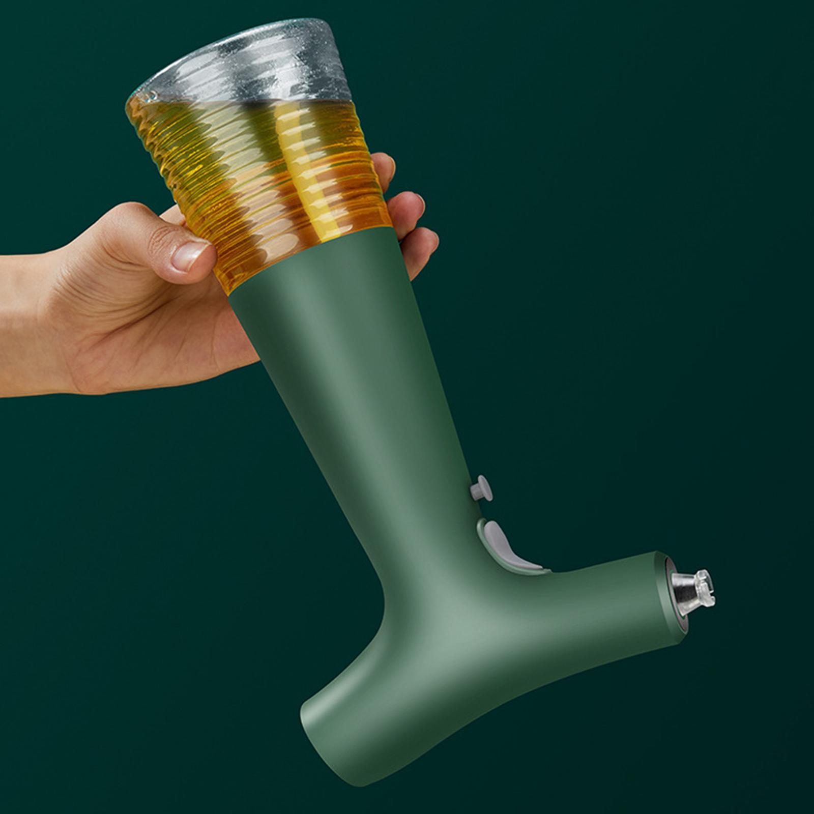 240mL Auto Olive Oil Sprayer With 2 Modes Adjustable Flow Refillable Spray Bottle USB Oil Dispenser