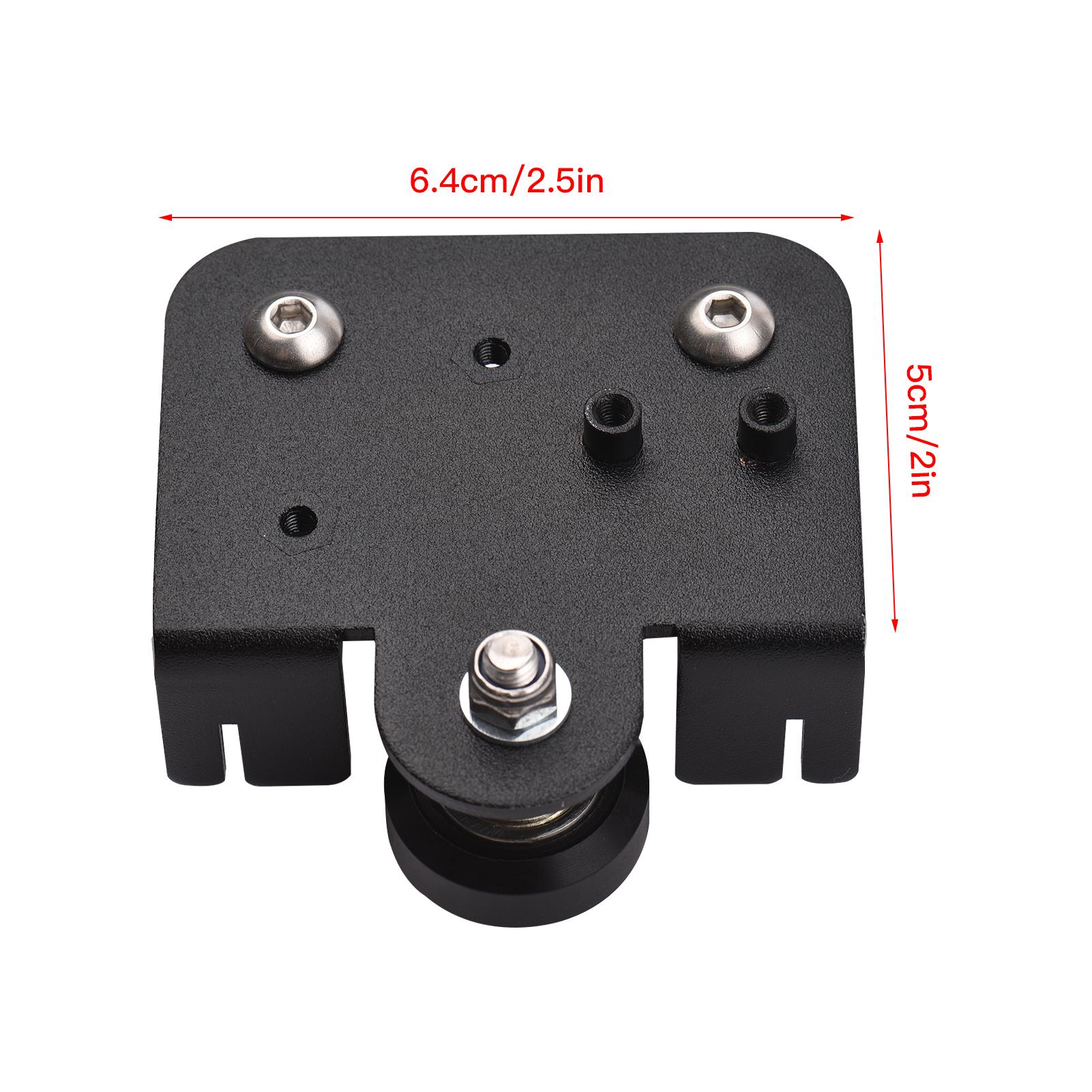 3D Extruder Back Support Plate with Pulley 3D Printer Parts Accessory Extruding Backplate for 3D Printers