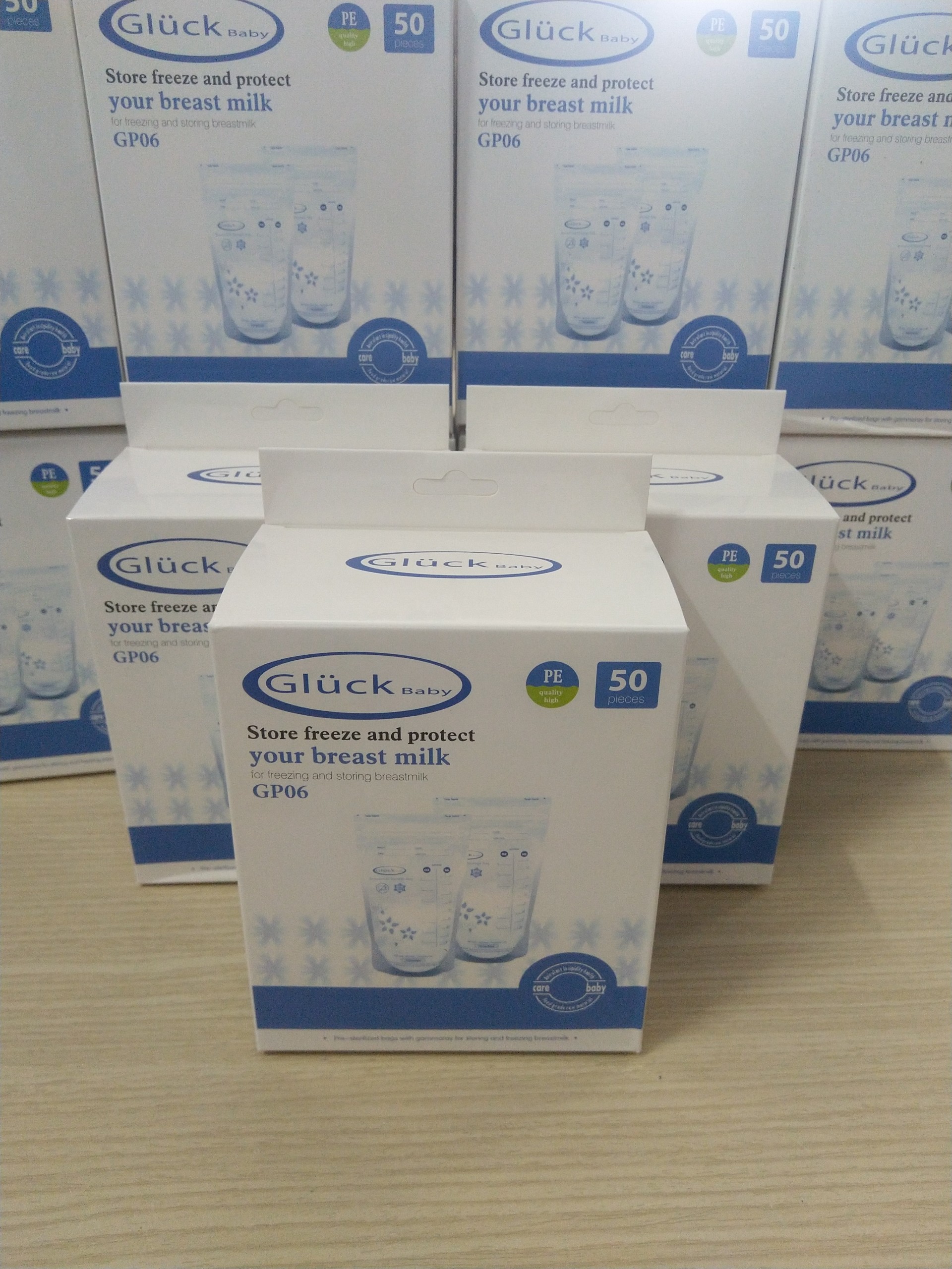 Túi trữ sữa mẹ Gluck Baby (50 túi/ hộp) - 250ml