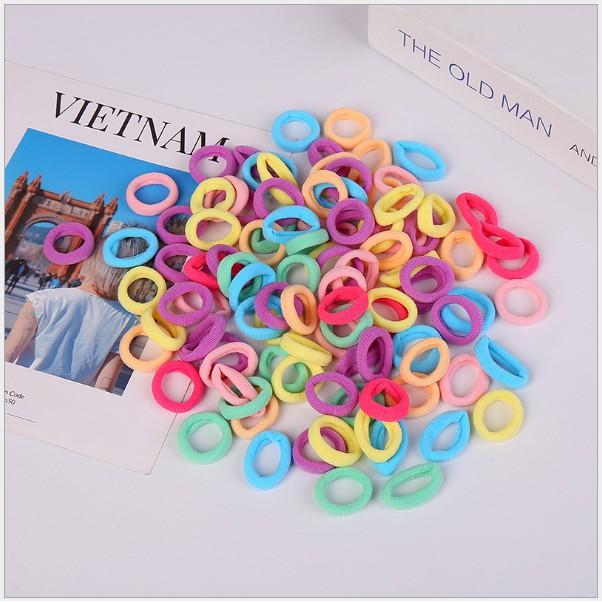 Set 50 chun buộc tóc nhiều màu rẻ đẹp cho chị em