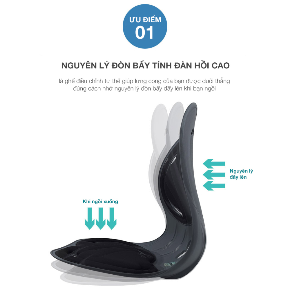 Ghế chỉnh dáng ngồi đúng Infinity Pit Chair - Hàn Quốc. Ghế rộng phù hợp Nam, Nữ cân nặng từ 45 - 75kg. Sản phẩm nhiều màu, nhiều lựa chọn Combo cho gia đình.