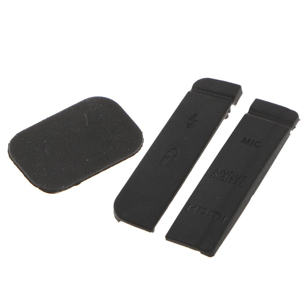 USB AV Bottom Interface Cover for Canon 7D Rubber Lid Camera Part
