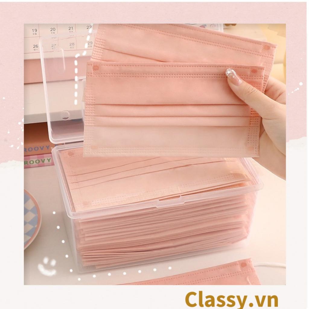 Khẩu trang Classy màu loang tông hồng, giúp kháng khuẩn PK1387 (Giá 1 chiếc)