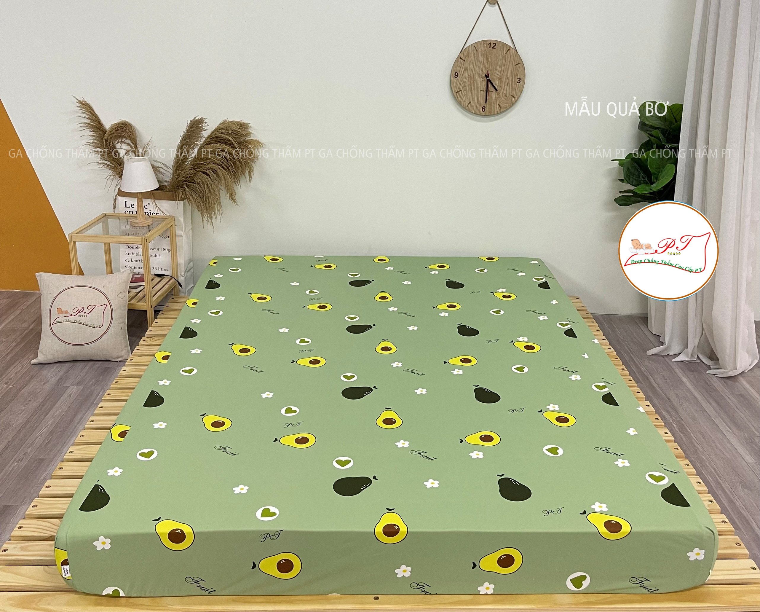 Ga Chống Thấm Cao Cấp PT Mẫu Họa Tiết Quả Bơ