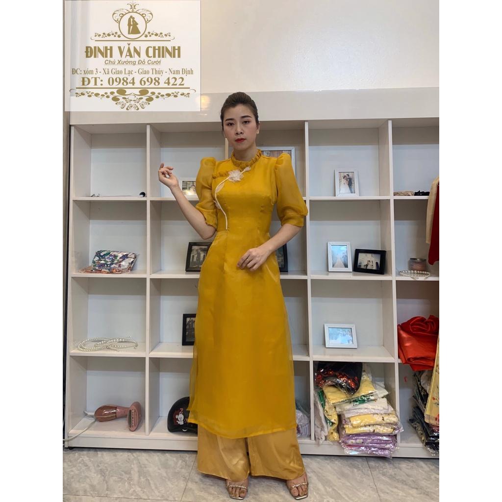 Áo dài Voan Mỹ thiết kế mới lót lụa 4 tà_MM001