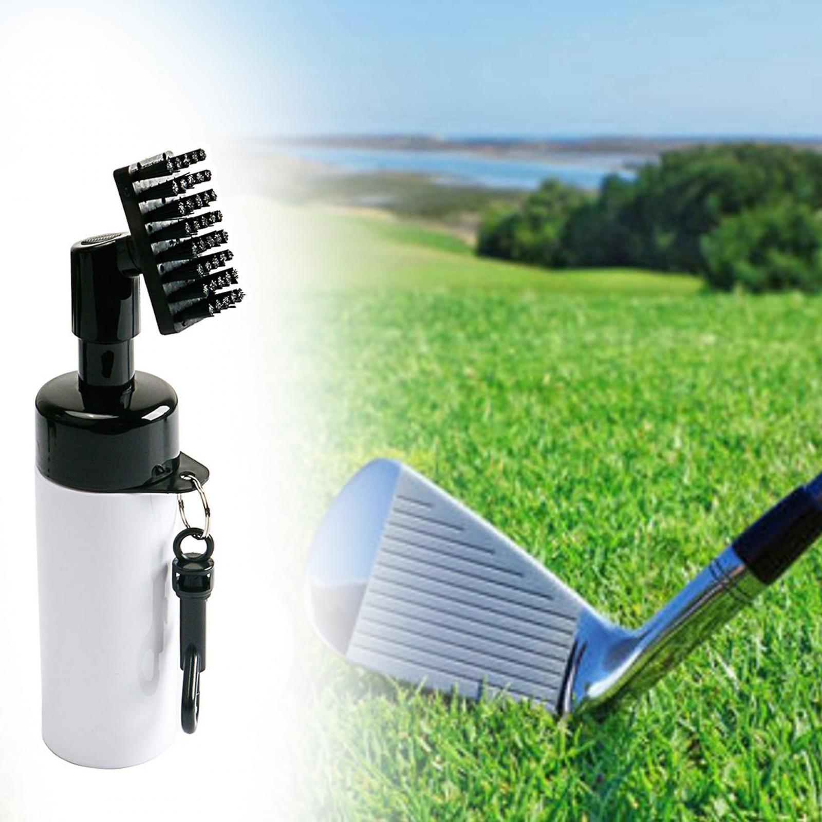 Golf Club Cleaner Brush with Water Bottle Portable Golf Cleaning Brush Spray