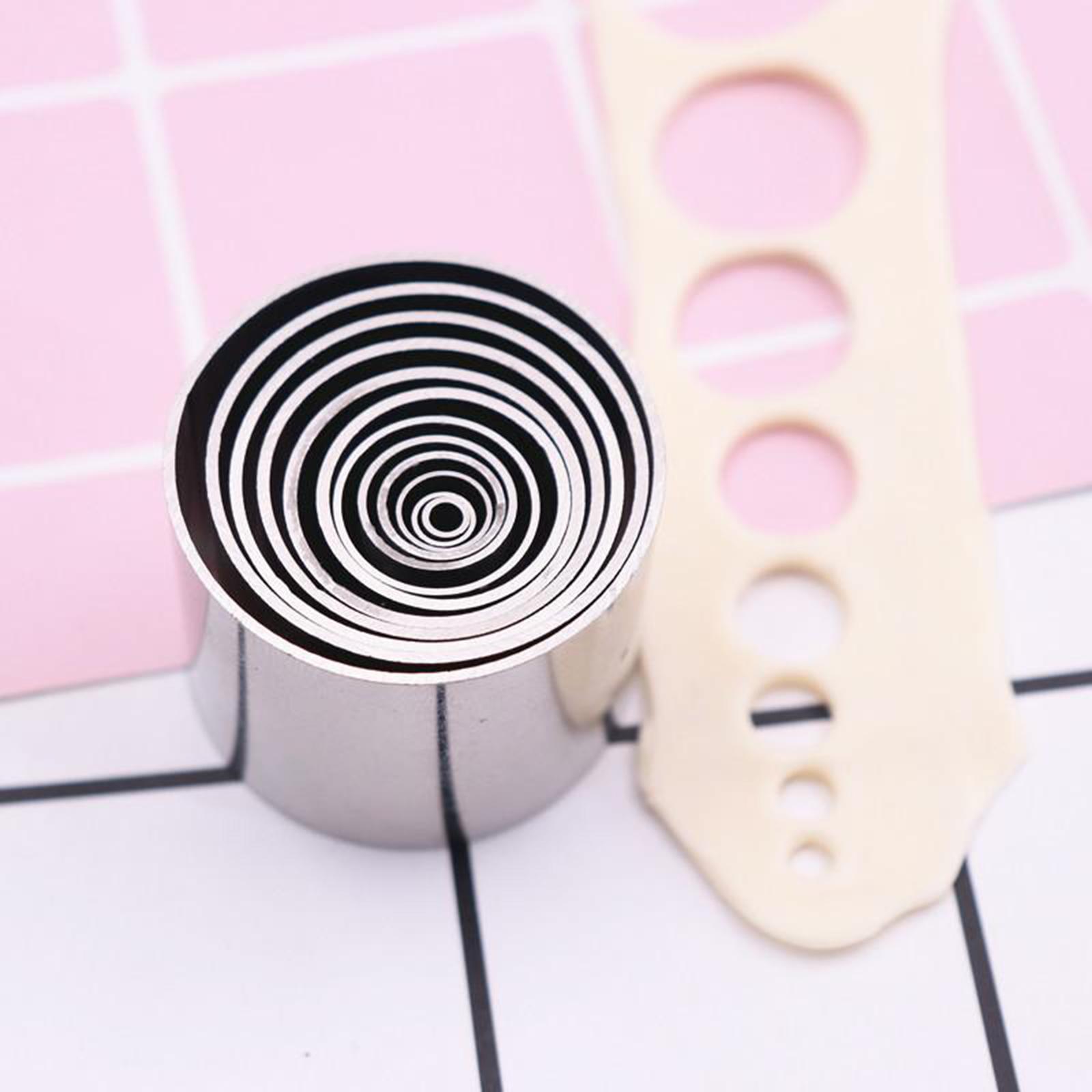 2 Set Polymer Clay Cutter Shapes Puncher Hole Punch Metal Mold