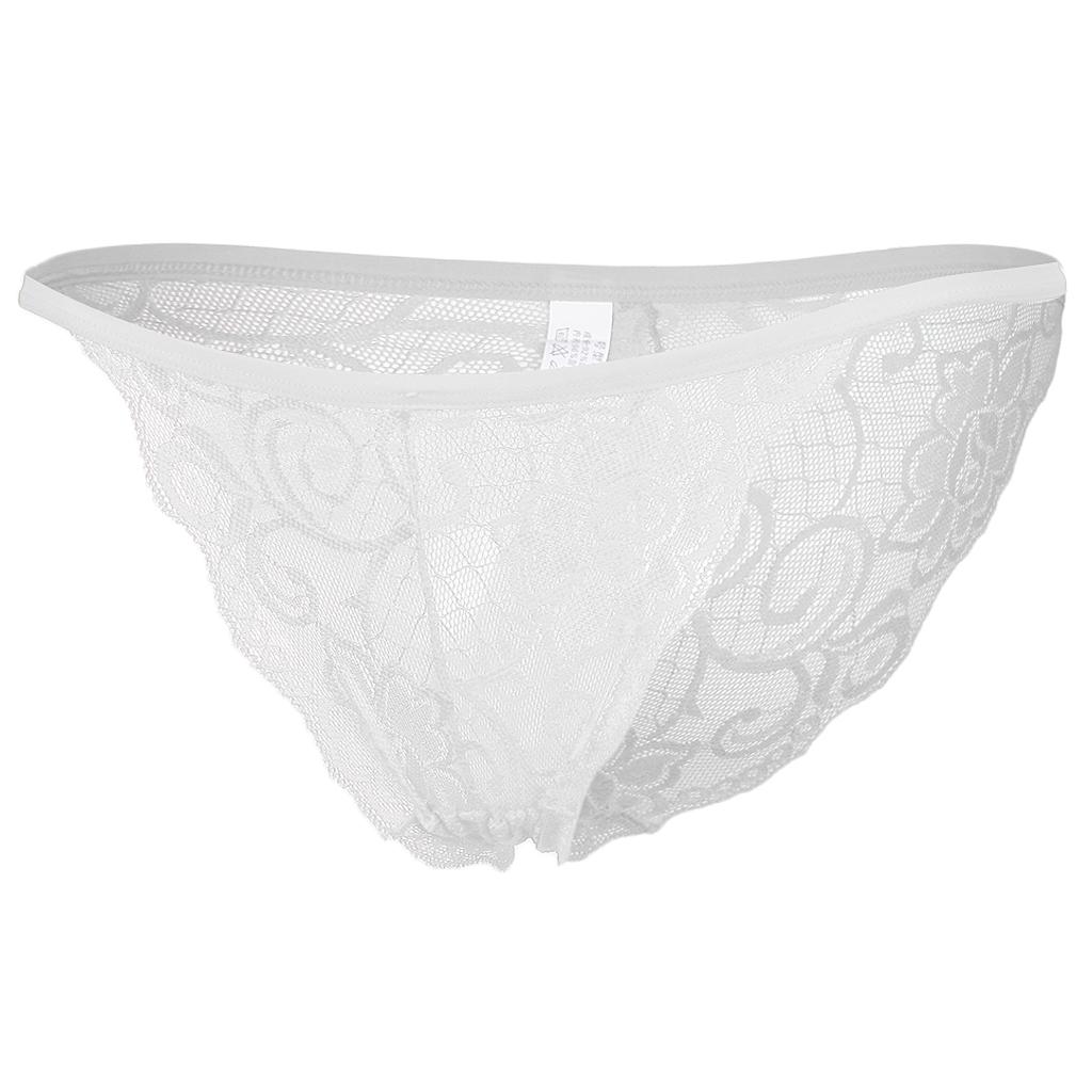 Women Sheer Lace Flower Thongs Ladies Underwear Panties Briefs Intimate Lingerie Underpants