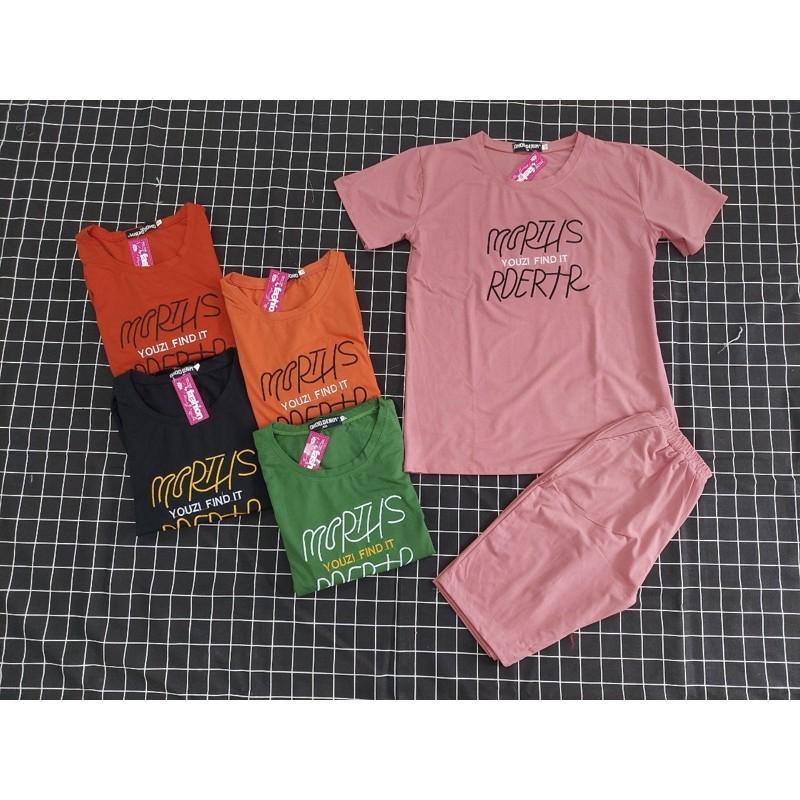 Set bộ, bộ đồ thun lửng mặc nhà dễ thương