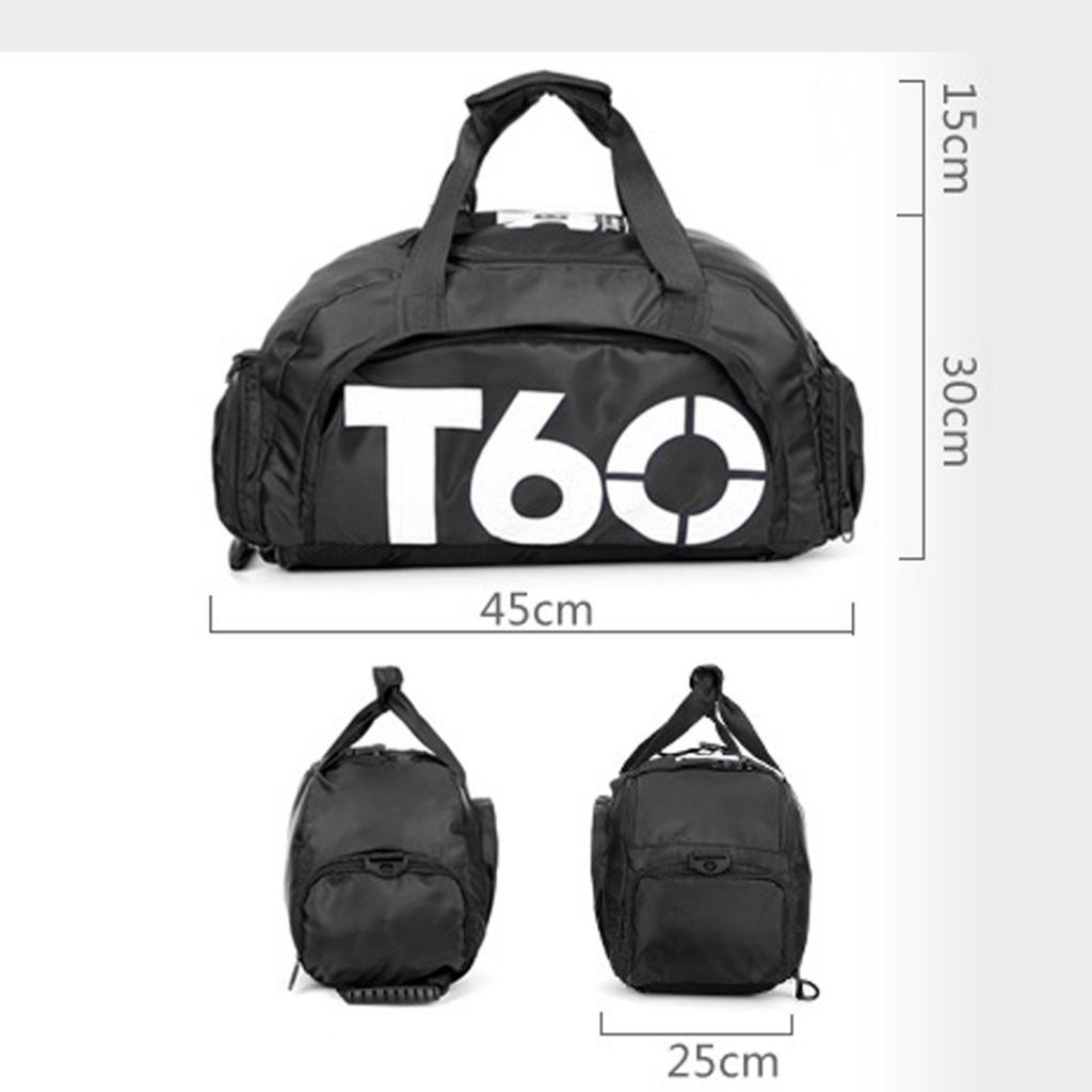 Waterproof Yoga Gym Duffel Bag Sports Handbag Shoes Compartment Yellow