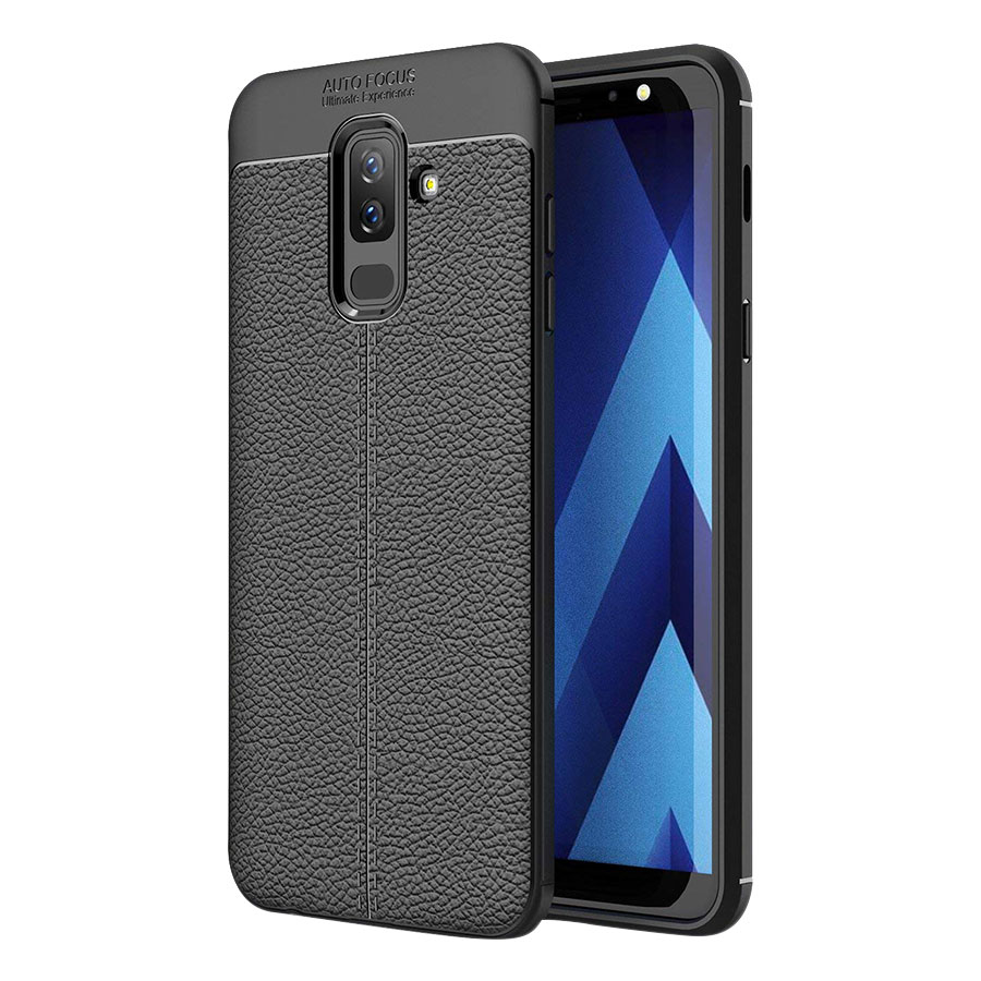 Ốp Lưng Dẻo Giả Da Dành Cho Samsung Galaxy A6 Plus 2018