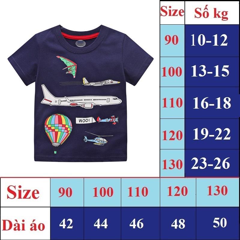 Áo thun bé trai hàn quốc cho bé 1 đến 7 tuổi chất cotton KUNMA