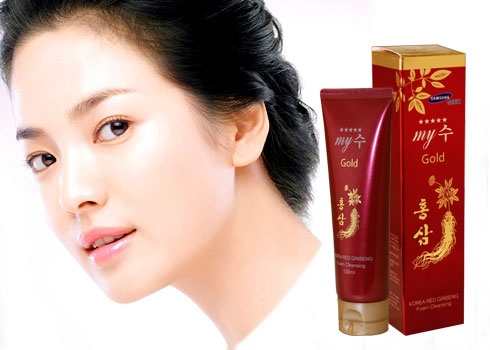 Sữa rửa mặt hồng sâm đỏ My Gold 130ml xuất xứ Hàn Quốc