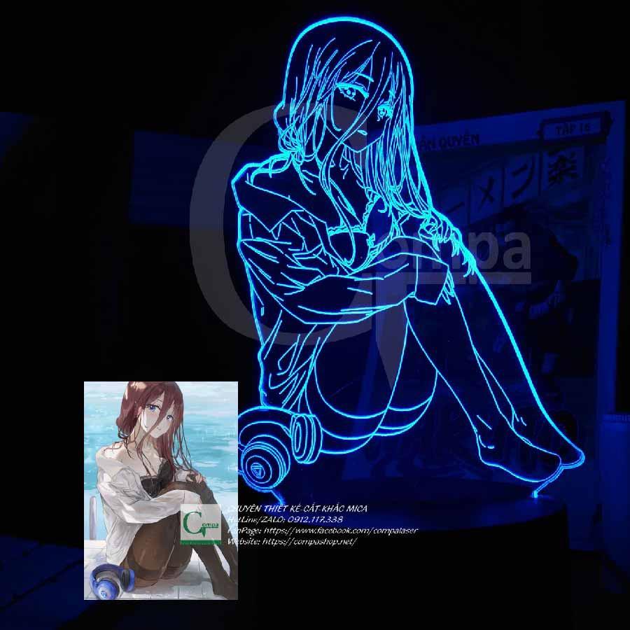 Đèn Ngủ Anime LED 3D Gotobun no Hanayome Miku Nakano Type 01 AGNH0201 16 màu tùy chỉnh