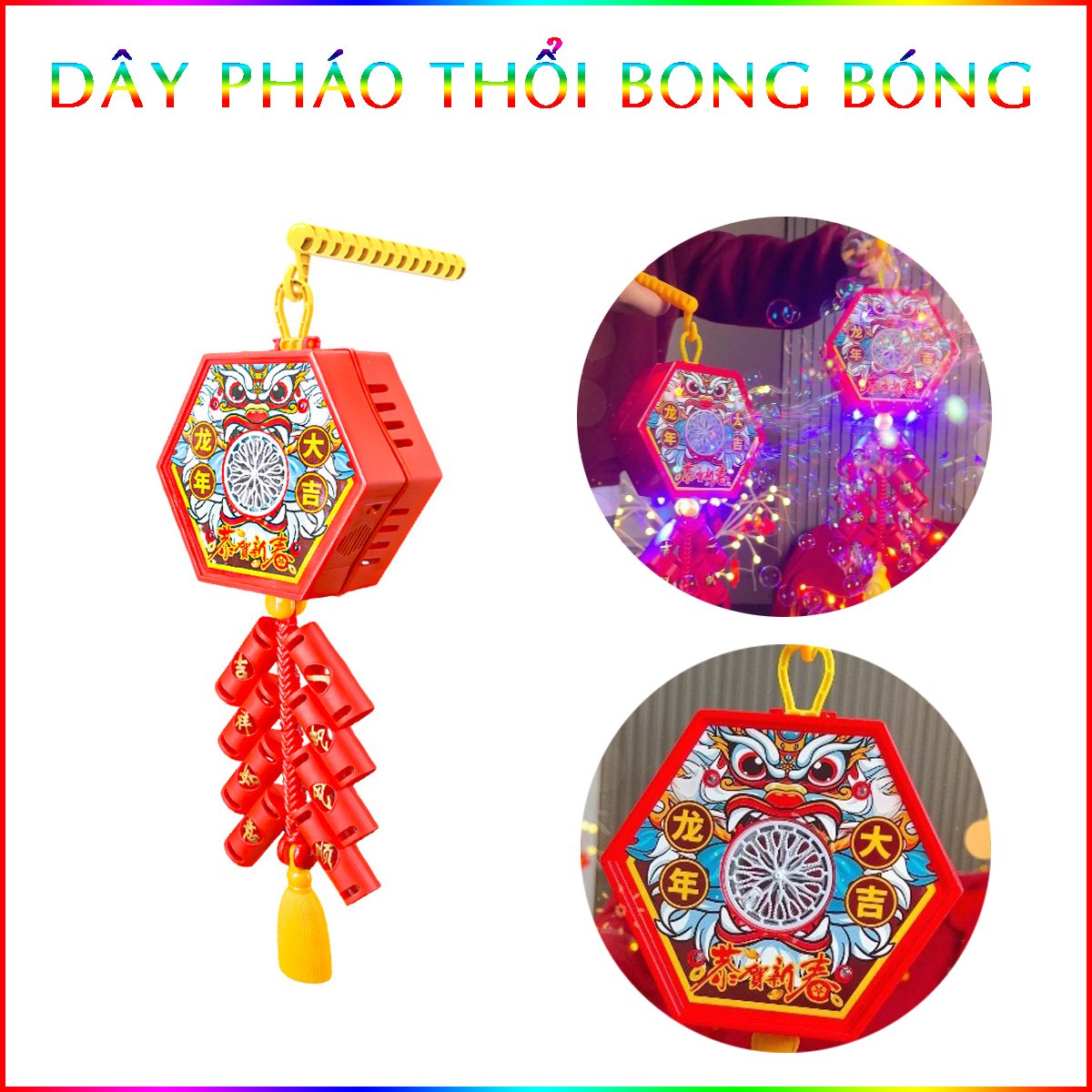 Đồ Chơi Dùng Pin Thổi Bong Bóng Có Đèn Led Vui Nhộn