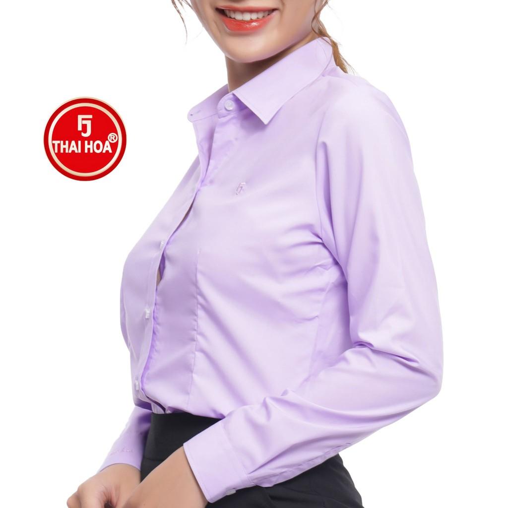 Áo sơ mi thời trang Thái Hòa 047-08-01 vải cotton thoáng mát đa dạng màu sắc