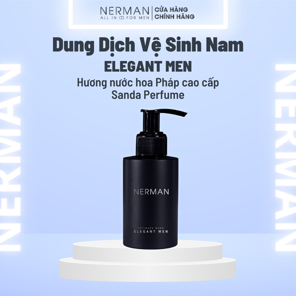 Dung dịch vệ sinh nam giới Nerman Elegant Men Nerman hương nước hoa cao cấp 100ml/ chai