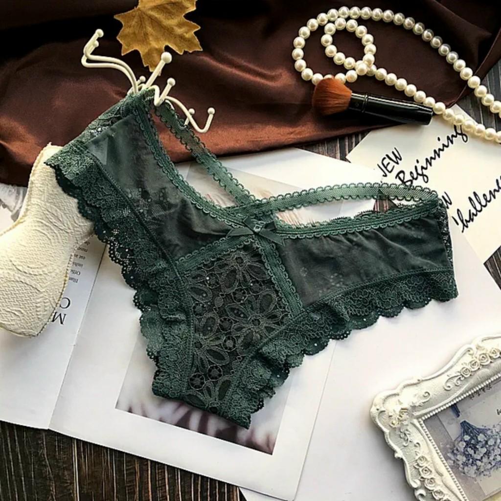 Quần lọt khe ren 2 dây chéo viền